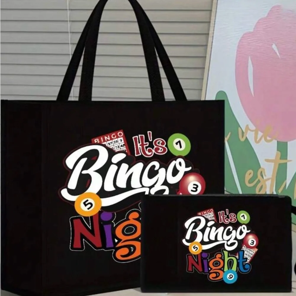 Vibrant Black Bingo Totes Set - Picture 2 of 7
